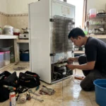 proses service kulkas 2 pintu